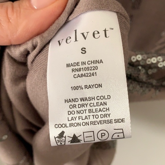 Velvet by Graham&Spencer Long Sleeve Sequin Dress - Picture 6 of 9